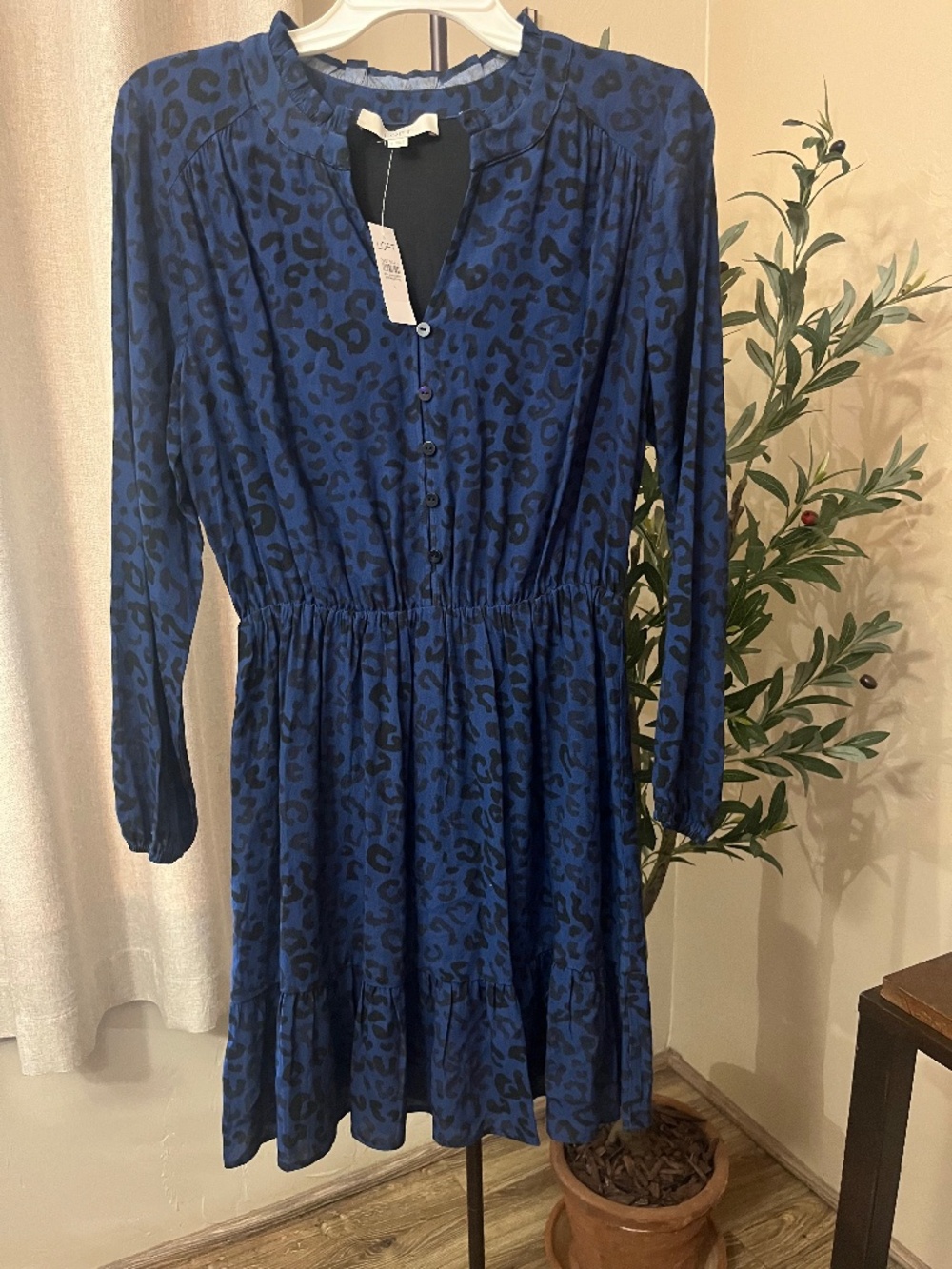 Loft Print Dress Size S NWT